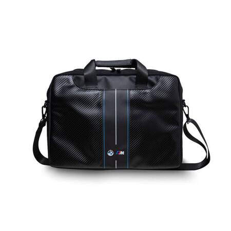 BMW Carbon Blue Stripes - Torba na notebooka 16" (czarny)