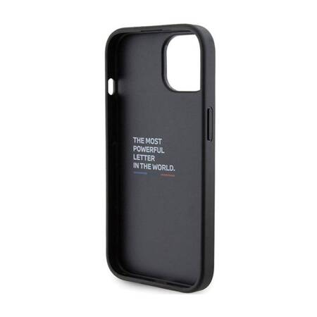 BMW Grip Stand Smooth & Carbon - Etui iPhone 15 (czarny)