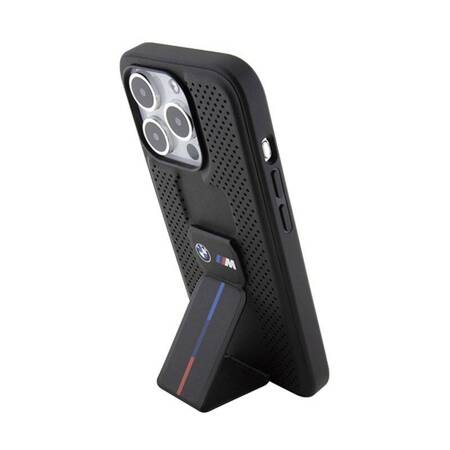 BMW Grip Stand Smooth & Perforated - Etui iPhone 15 Pro Max (czarny)