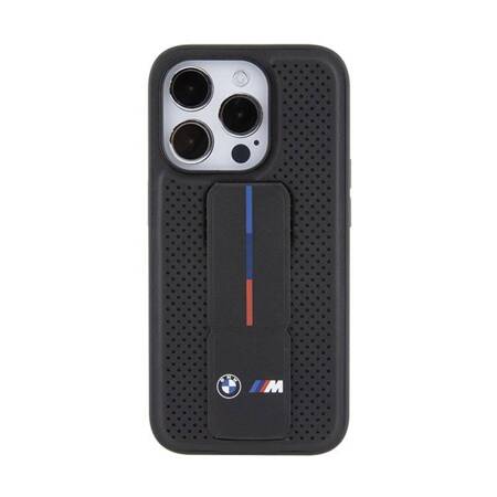 BMW Grip Stand Smooth & Perforated - Etui iPhone 15 Pro Max (czarny)