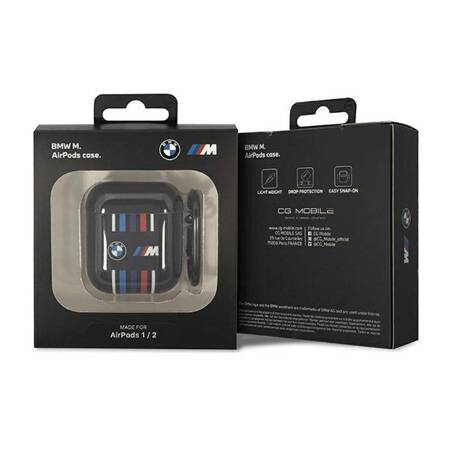 BMW Multiple Colored Lines - Etui AirPods 1/2 gen (Czarny)