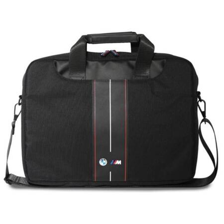 BMW Nylon Red Stripe - Torba na notebooka 16" (czarny)