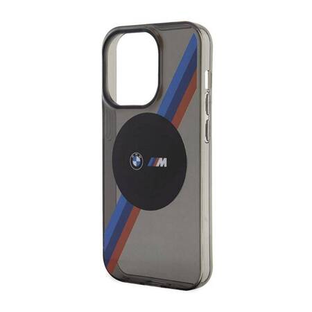 BMW Tricolor Stripes MagSafe - Etui iPhone 14 Pro Max (Szary)