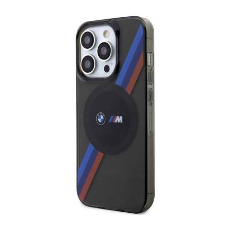 BMW Tricolor Stripes MagSafe - Etui iPhone 14 Pro (Szary)