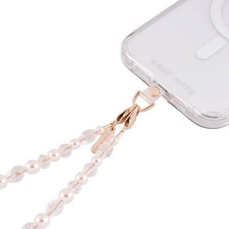 Case-Mate Beaded Phone Wristlet - Uniwersalna smyczka do telefonu (Crystal Pearl)