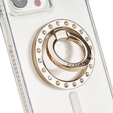 Case-Mate Magnetic Ring Stand - Uchwyt MagSafe na palec z funkcją podstawki (Champagne Crystal)