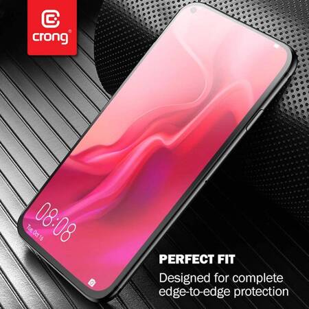 Crong 7D Nano Flexible Glass - Niepękające szkło hybrydowe 9H na cały ekran iPhone 12 Mini