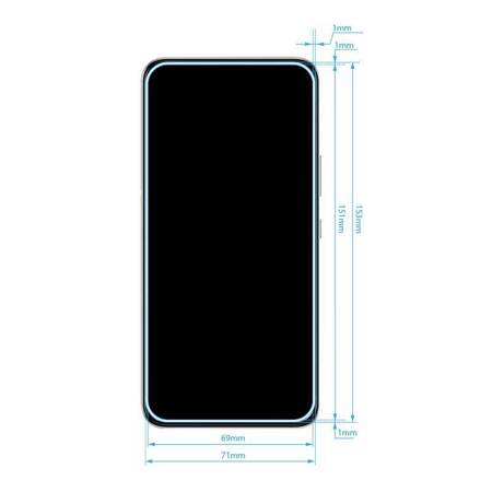 Crong 7D Nano Flexible Glass - Szkło hybrydowe 9H na cały ekran Samsung Galaxy S22+