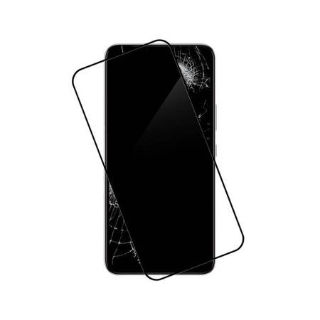 Crong 7D Nano Flexible Glass - Szkło hybrydowe 9H na cały ekran Samsung Galaxy S22+