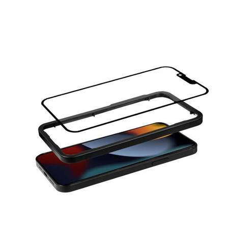 Crong Anti-Bacterial 3D Armour Glass – Szkło hartowane 9H na cały ekran iPhone 14 Plus / iPhone 13 Pro Max + ramka instalacyjna