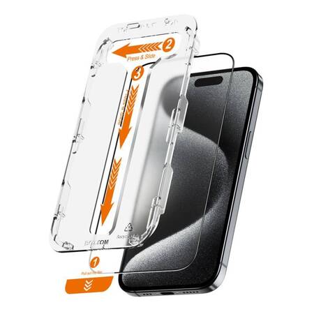 Crong EasyShield 2-Pack - Szkło hartowane iPhone 15 Pro Max (2 sztuki)