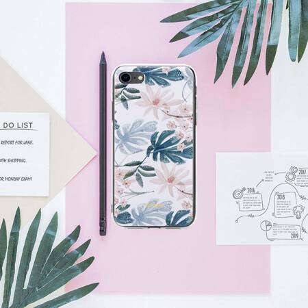 Crong Flower Case – Etui iPhone SE / 8 / 7 (wzór 01)