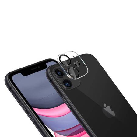 Crong Lens Shield - Szkło na aparat i obiektyw iPhone 11