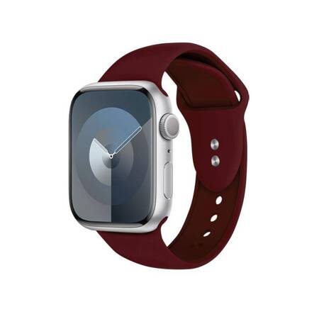 Crong Liquid - Pasek do Apple Watch 38/40/41 mm (bordowy)