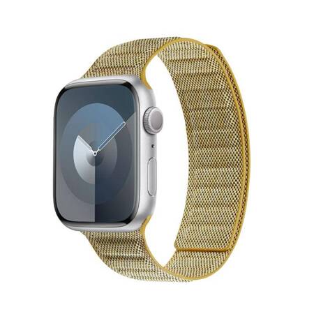 Crong Melange - Pasek magnetyczny do Apple Watch 38/40/41 mm (żółty melanż)