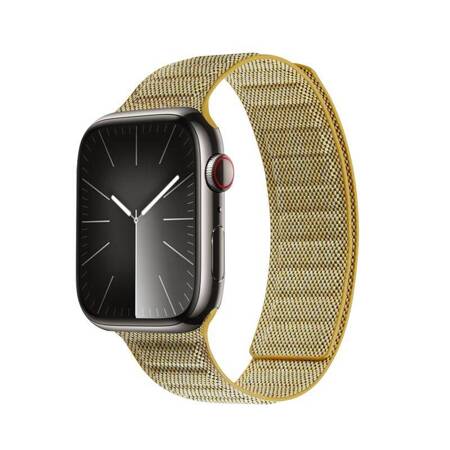 Crong Melange - Pasek magnetyczny do Apple Watch 38/40/41 mm (żółty melanż)