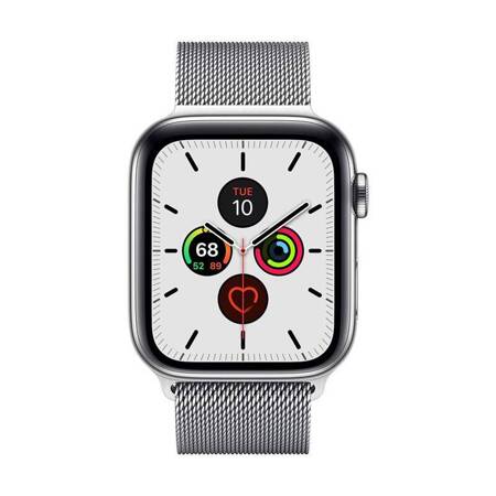 Crong Milano Steel - Pasek ze stali nierdzewnej do Apple Watch 38/40/41 mm (srebrny)