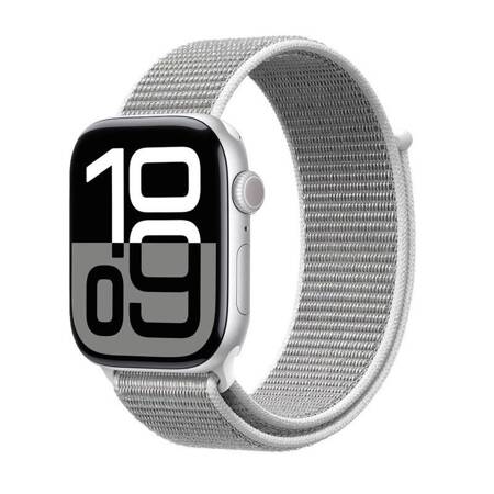 Crong Nylon - Pasek sportowy do Apple Watch 38/40/41/42 mm (Silver Grey)