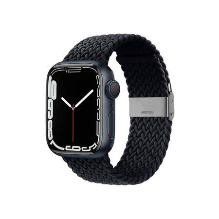 Crong Wave Band – Pleciony pasek do Apple Watch 42/44/45/49 mm (grafitowy)