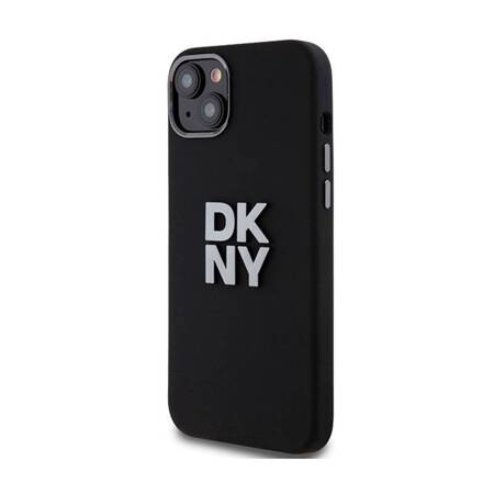 DKNY Liquid Silicone Metal Logo - Etui iPhone 15 / 14 / 13 (czarny)