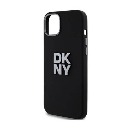 DKNY Liquid Silicone Metal Logo - Etui iPhone 15 / 14 / 13 (czarny)