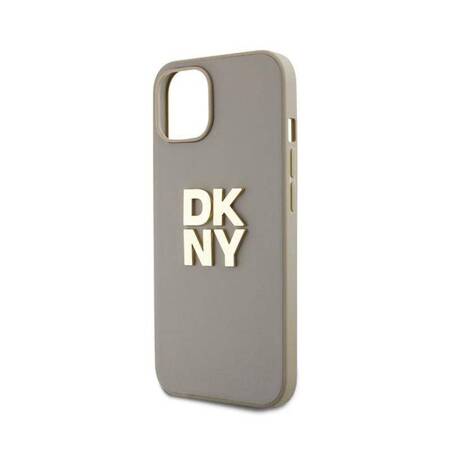 DKNY Wrist Strap Stock Logo - Etui iPhone 15 Plus (beżowy)