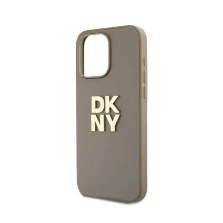 DKNY Wrist Strap Stock Logo - Etui iPhone 15 Pro Max (beżowy)