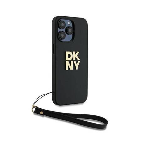 DKNY Wrist Strap Stock Logo - Etui iPhone 15 Pro Max (czarny)