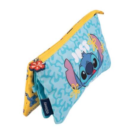 Disney Stitch Tropical - Piórnik 3-komorowy