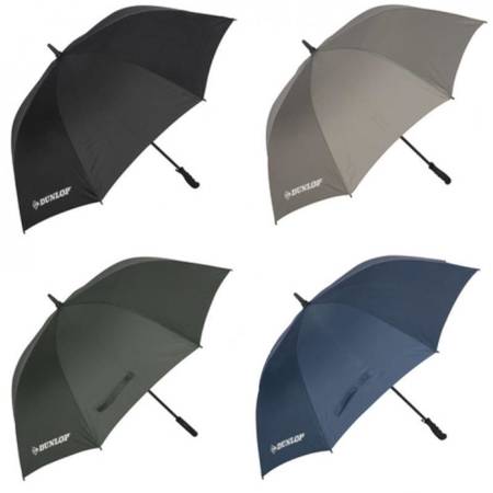 Dunlop - Duża bardzo solidna parasolka automatyczna (Szary)