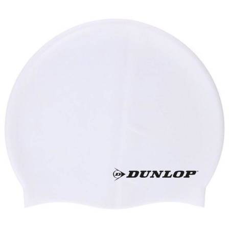 Dunlop - Silikonowy czepek pływacki (Biały)