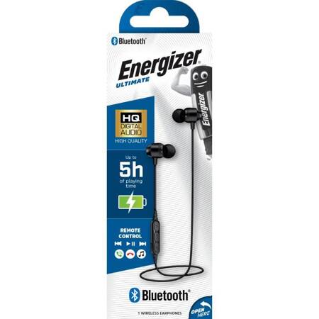 Energizer Ultimate CIBT20 - Bezprzewodowe słuchawki douszne Bluetooth V5.0 (Czarny)