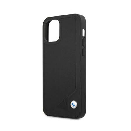 Etui BMW BMHCP12MRCDPK iPhone 12/12 Pro 6,1" czarny/black hardcase Leather Deboss