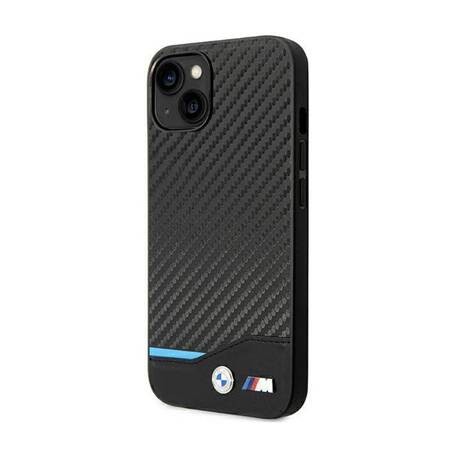 Etui BMW BMHCP14M22NBCK iPhone 14 Plus 6,7" czarny/black Leather Carbon