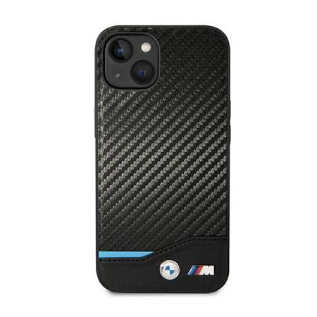 Etui BMW BMHCP14M22NBCK iPhone 14 Plus 6,7" czarny/black Leather Carbon