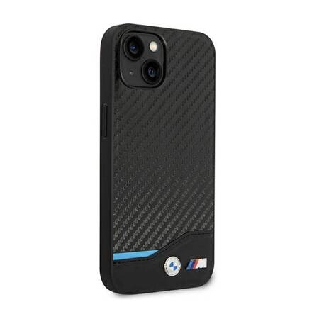 Etui BMW BMHCP14M22NBCK iPhone 14 Plus 6,7" czarny/black Leather Carbon