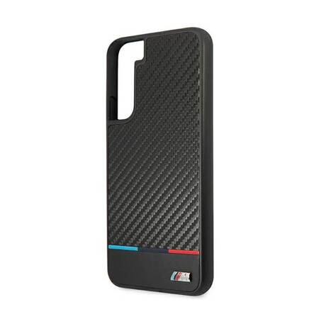 Etui hardcase BMW BMHCS22MPUCARTCBK S22+ S906  black/czarny M Collection Triangles