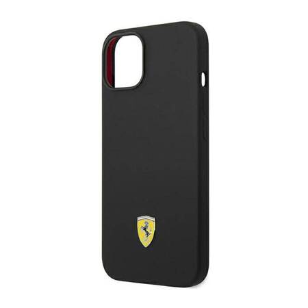 Ferrari FEHCP14MSIBBK iPhone 14 Plus 6,7" czarny/black hardcase Silicone Metal Logo