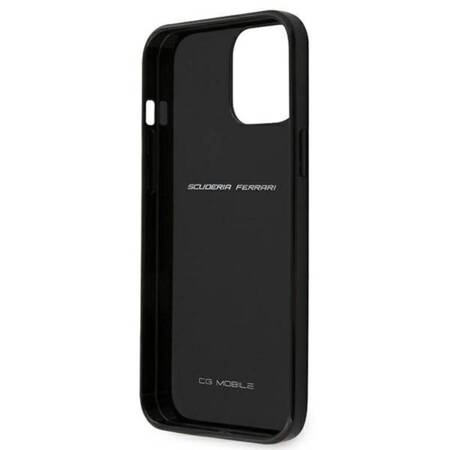 Ferrari FERCAHCP12LBK Etui do iPhone 12 Pro Max 6,7" czarny/black hardcase On Track Real Carbon