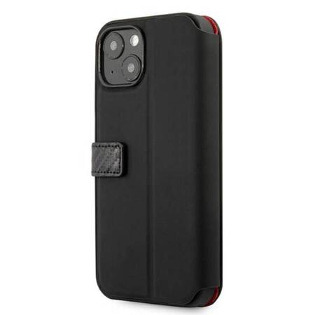 Ferrari FESAXFLBKP13SBK iPhone 13 mini 5,4" czarny/black book On Track Carbon Stripe