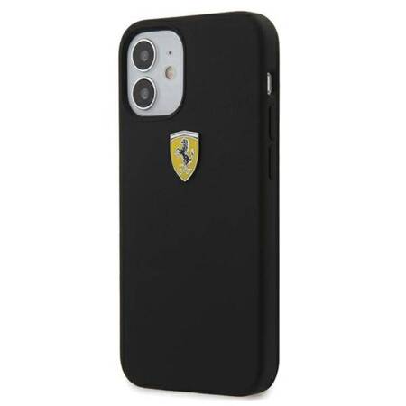 Ferrari FESSIHCP12SBK Etui do iPhone 12 mini 5,4" czarny/black hardcase On Track Silicone