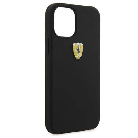 Ferrari FESSIHCP12SBK Etui do iPhone 12 mini 5,4" czarny/black hardcase On Track Silicone