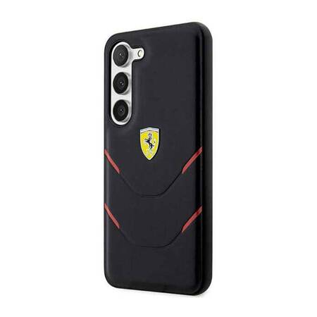 Ferrari Hot Stamp Lines - Etui Samsung Galaxy S23+ (czarny)