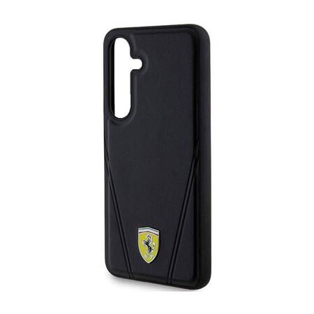 Ferrari Hot Stamp V Lines MagSafe - Etui Samsung Galaxy S24 (czarny)