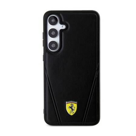 Ferrari Hot Stamp V Lines MagSafe - Etui Samsung Galaxy S24+ (czarny)