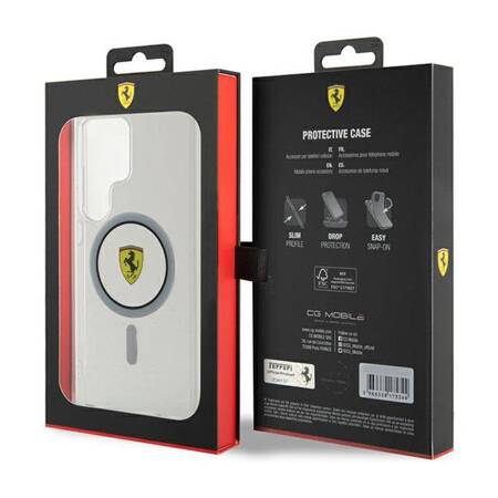 Ferrari IML Transp Inner Circle Line MagSafe - Etui Samsung Galaxy S24 Ultra (przezroczysty)