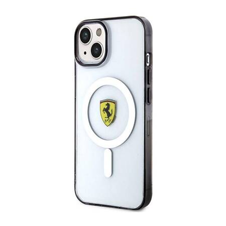 Ferrari Outline Magsafe - Etui iPhone 14 Plus (Przezroczysty)