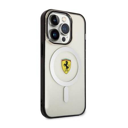 Ferrari Outline Magsafe - Etui iPhone 14 Pro Max (Przezroczysty)