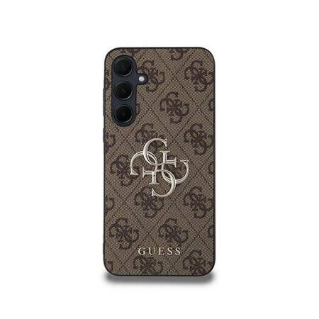 Guess 4G Big Metal Logo - Etui Samsung Galaxy A35 5G (brązowy)