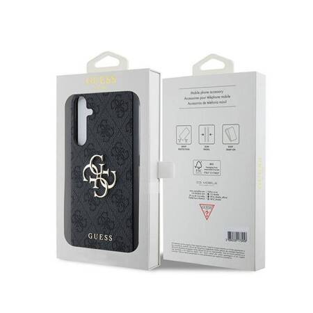 Guess 4G Big Metal Logo - Etui Samsung Galaxy A35 5G (czarny)